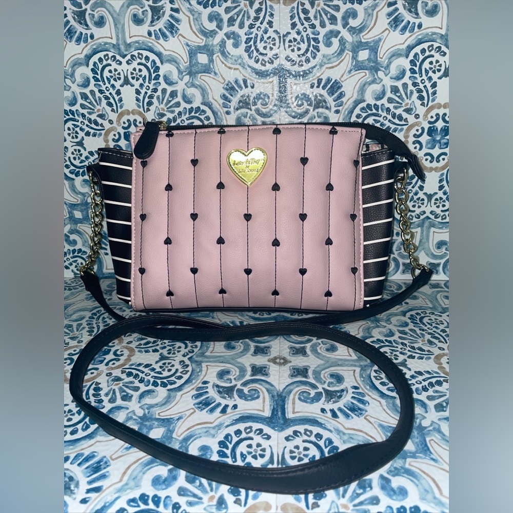 Luv Betsey Purse Pink and Black.